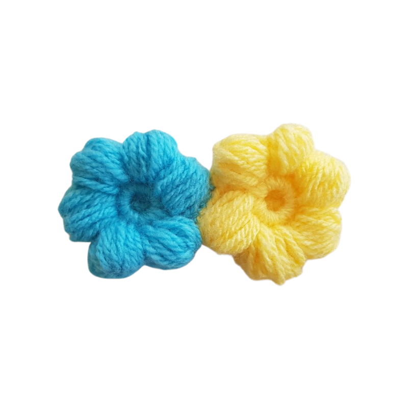 Crochet Dog Collar Flower Chains